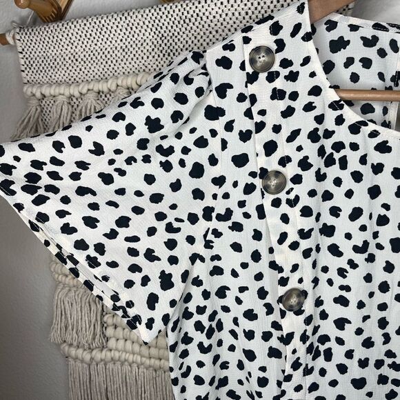 June & Hudson Leopard Spotted Top XL - Picture 4 of 7